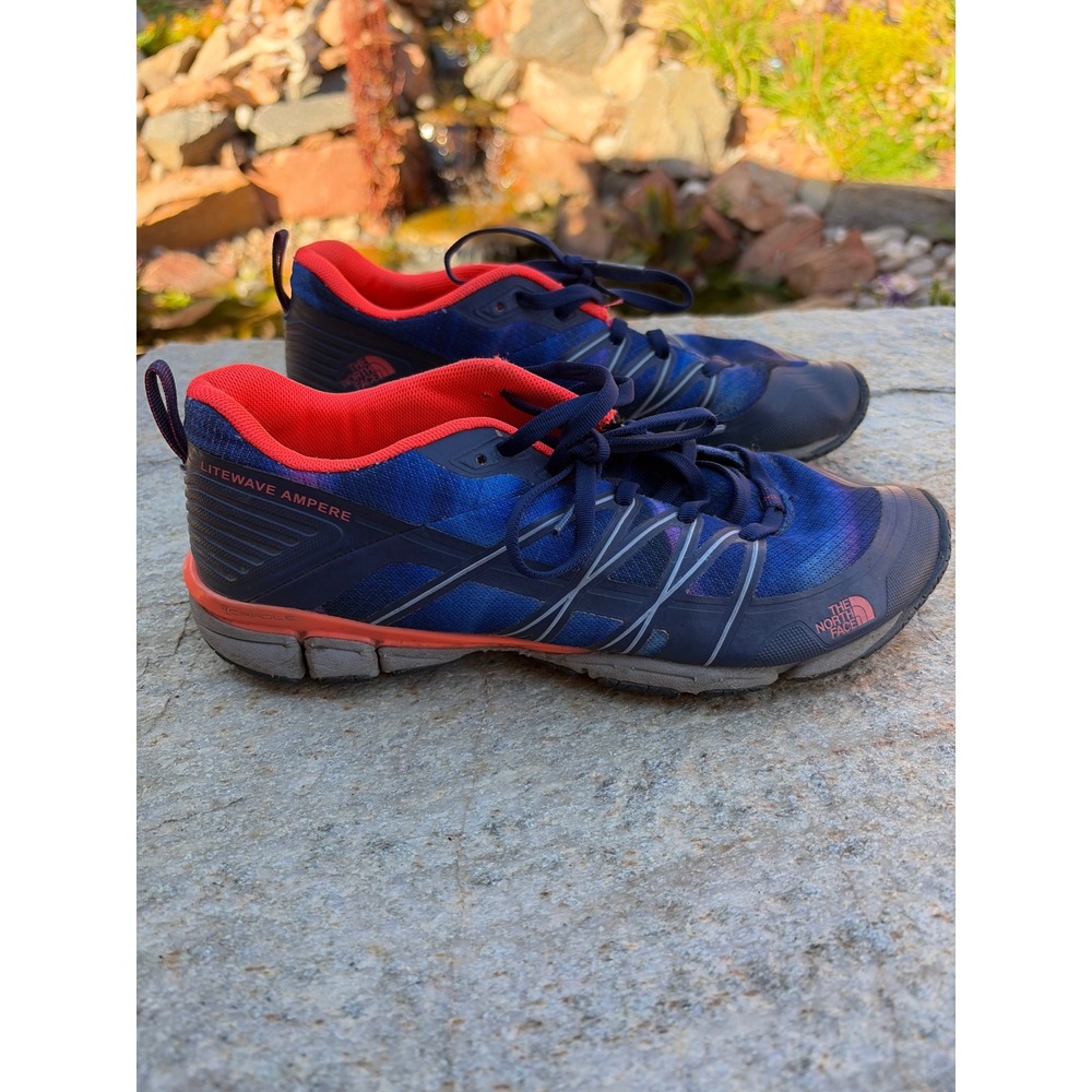 The North Face Litewave Ampere Womens 7.5 Blue Orange Training Shoes NF00CXU1